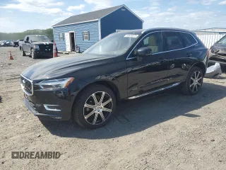 2021 Volvo XC60 Inscription with VIN YV4102RL3M1835259, listed as a Copart auction lot 53636975 with 43,666 mi miles and Salvage title. Bid and sale history available at DreamBid. Image 1.