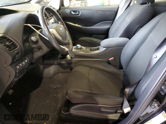2015 Nissan LEAF SV with VIN 1N4AZ0CP2FC300672, listed as a Copart auction lot 73768753 with 55,976 mi miles. Bid and sale history available at carsss.com. Image 7.