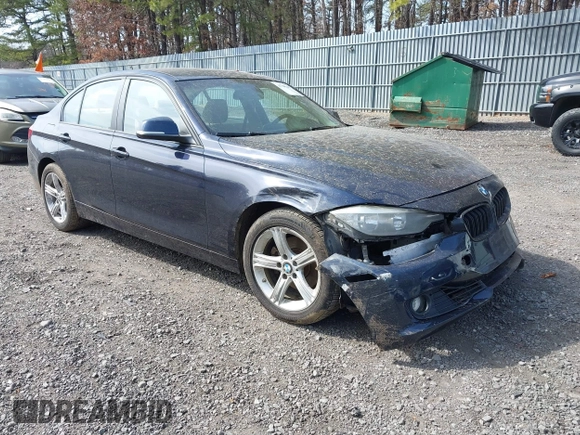 2013 BMW 3 Series 328i xDrive with VIN WBA3B5G59DNS01455, listed as a IAAI auction lot 41788947 with 127,677 mi miles. Bid and sale history available at carsss.com. Image 1.