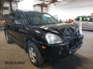 2006 Hyundai Tucson GL with VIN KM8JM12B96U252484, listed as a IAAI auction lot 42100855 with 273,655 mi miles. Bid and sale history available at carsss.com. Image 1.