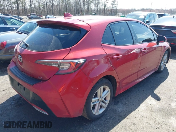 2021 Toyota Corolla SE with VIN JTND4MBE3M3144583, listed as a IAAI auction lot 41803082 with 88,198 mi miles and . Bid and sale history available at DreamBid. Image 4.