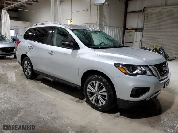 2019 Nissan Pathfinder S with VIN 5N1DR2MM1KC650033, listed as a Copart auction lot 48685425 with 121,127 mi miles and Salvage Title. Bid and sale history available at carsss.com. Image 4.