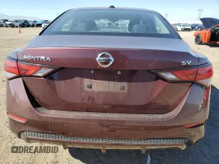 2022 Nissan Sentra SV with VIN 3N1AB8CV9NY307445, listed as a Copart auction lot 43181965 with 26,748 mi miles and Salvage Title. Bid and sale history available at carsss.com. Image 6.