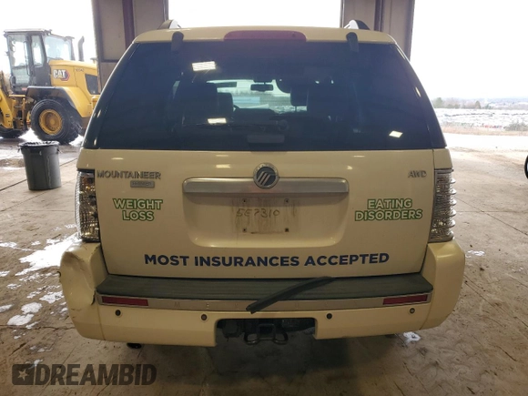 2008 Mercury Mountaineer Premier with VIN 4M2EU48878UJ15494, listed as a Copart auction lot 49576755 with 134,294 mi miles and Salvage Title. Bid and sale history available at carsss.com. Image 6.