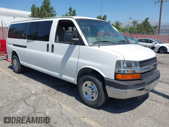 2011 Chevrolet Express Passenger 1LT with VIN 1GAZG1FG1B1104810, listed as a IAAI auction lot 42675746 with 16,391 mi miles and . Bid and sale history available at DreamBid. Image 1.