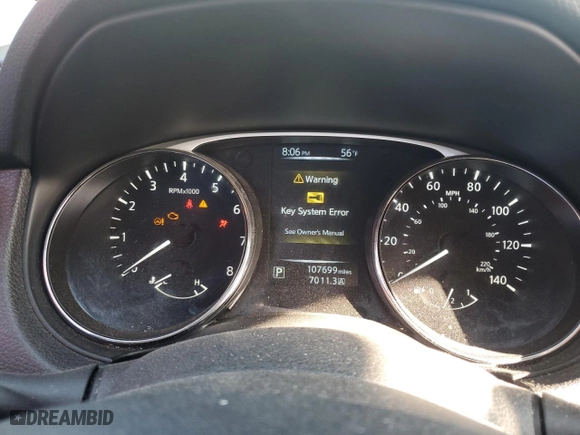 2015 Nissan Rogue SV with VIN 5N1AT2MVXFC913865, listed as a Copart auction lot 84543164 with 107,699 mi miles and Salvage Title. Bid and sale history available at carsss.com. Image 9.