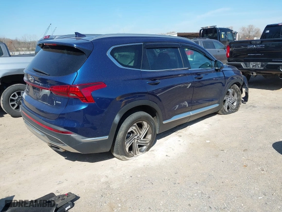 2021 Hyundai Santa Fe SEL with VIN 5NMS2DAJ2MH316068, listed as a IAAI auction lot 41780452 with 41,538 mi miles. Bid and sale history available at carsss.com. Image 4.