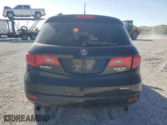 2008 Acura RDX Technology with VIN 5J8TB18598A014791, listed as a Copart auction lot 58436735 with Not provided miles and Salvage title. Bid and sale history available at DreamBid. Image 6.