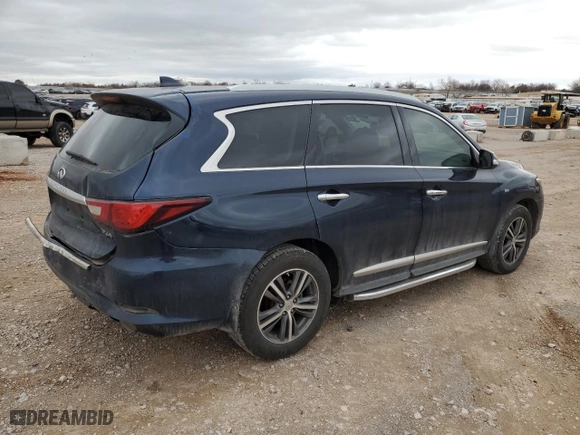 2017 Infiniti QX60 with VIN 5N1DL0MN4HC556381, listed as a Copart auction lot 47005435 with 125,299 mi miles and Salvage Title. Bid and sale history available at carsss.com. Image 3.