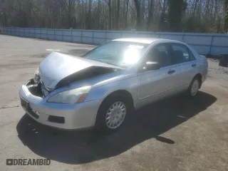 2007 Honda Accord Sdn VP with VIN 1HGCM56117A030645, listed as a Copart auction lot 51735665 with 174,013 mi miles and Salvage Title. Bid and sale history available at carsss.com. Image 1.