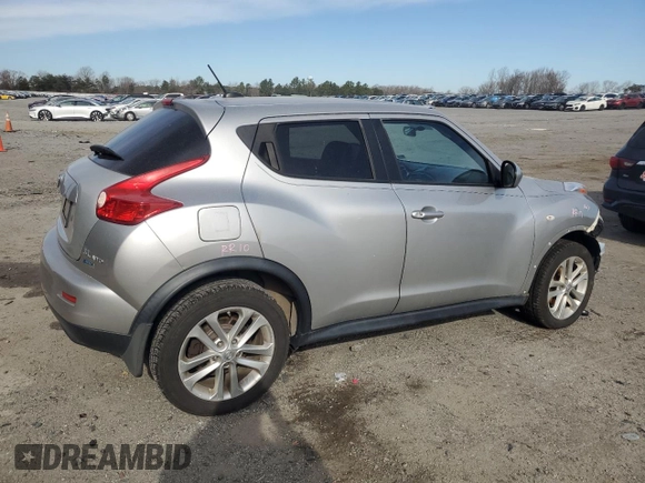 2012 Nissan Juke SV with VIN JN8AF5MV5CT114377, listed as a Copart auction lot 48019965 with 206,389 mi miles and Salvage Title. Bid and sale history available at DreamBid. Image 3.