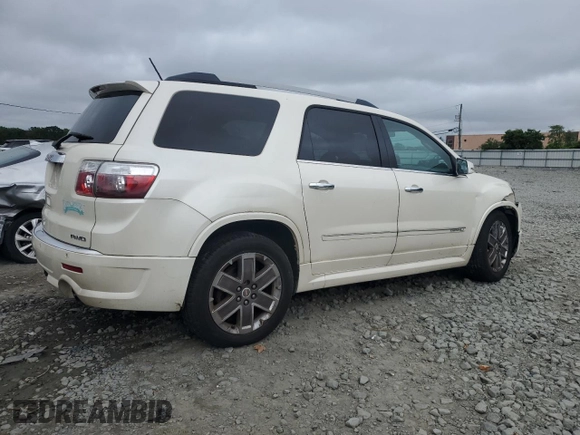 2012 GMC Acadia Denali with VIN 1GKKVTED5CJ157081, listed as a Copart auction lot 59781505 with 146,424 mi miles and Salvage title. Bid and sale history available at DreamBid. Image 3.
