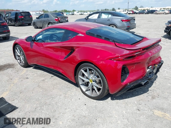 2024 Lotus Emira First Edition z VIN SCCLEKAX6RHA24762, wystawiony jako IAAI lot #41706519 z przebiegiem 720 mil mil oraz . Historia ofert i sprzedaży dostępna na DreamBid. Obrazek 3.