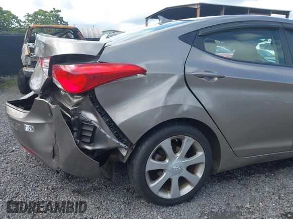2013 Hyundai Elantra Limited with VIN 5NPDH4AE7DH419645, listed as a IAAI auction lot 41538041 with 53,935 mi miles and . Bid and sale history available at DreamBid. Image 17.