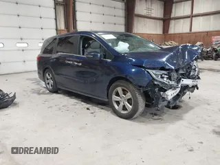 2019 Honda Odyssey EX-L z VIN 5FNRL6H71KB133485, wystawiony jako IAAI lot #42182410 z przebiegiem 95 571 mil mil oraz . Historia ofert i sprzedaży dostępna na DreamBid. Obrazek 1.