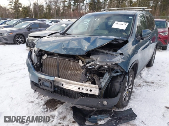 2018 Honda Pilot EX-L with VIN 5FNYF6H57JB007065, listed as a IAAI auction lot 41418432 with 123,806 mi miles. Bid and sale history available at carsss.com. Image 6.