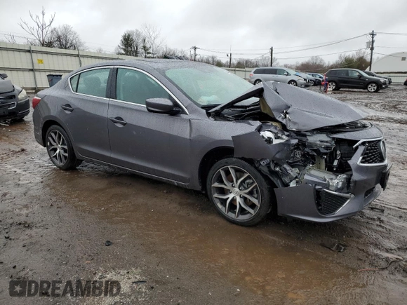 2022 Acura ILX Premium with VIN 19UDE2F77NA004794, listed as a Copart auction lot 44600853 with 9,189 mi miles and . Bid and sale history available at DreamBid. Image 4.