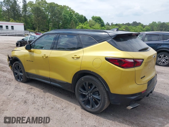 2022 Chevrolet Blazer RS z VIN 3GNKBERS9NS130659, wystawiony jako IAAI lot #39295225 z przebiegiem 48 605 mil mil oraz . Historia ofert i sprzedaży dostępna na DreamBid. Obrazek 3.