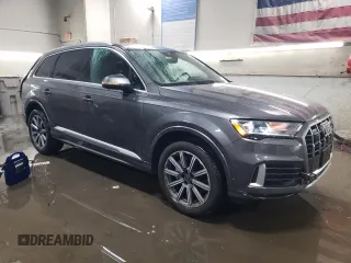 2022 Audi Q7 Premium Plus with VIN WA1LJBF74ND007229, listed as a Copart auction lot 88973875 with 18,304 mi miles and Salvage title. Bid and sale history available at DreamBid. Image 4.