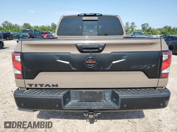 2021 Nissan Titan Pro-4X с VIN 1N6AA1ED2MN533749, выставлен на аукционе Copart как лот 54659655 с пробегом Не указан миль и Списание • Salvage title. История ставок и продаж доступна на DreamBid. Изображение 6.