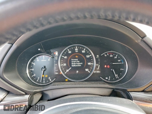 2019 Mazda CX-5 Grand Touring with VIN JM3KFADM8K1634011, listed as a Copart auction lot 57343455 with 67,138 mi miles and Salvage title. Bid and sale history available at DreamBid. Image 9.
