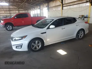 2015 Kia Optima LX with VIN KNAGM4A79F5640397, listed as a Copart auction lot 62409085 with 113,171 mi miles and Salvage title. Bid and sale history available at DreamBid. Image 1.