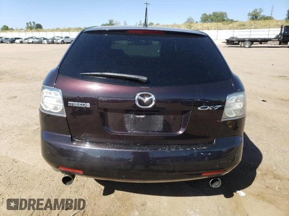 2007 Mazda CX-7 Sport with VIN JM3ER293X70149702, listed as a Copart auction lot 74043654 with 115,174 mi miles and Salvage Title. Bid and sale history available at carsss.com. Image 6.