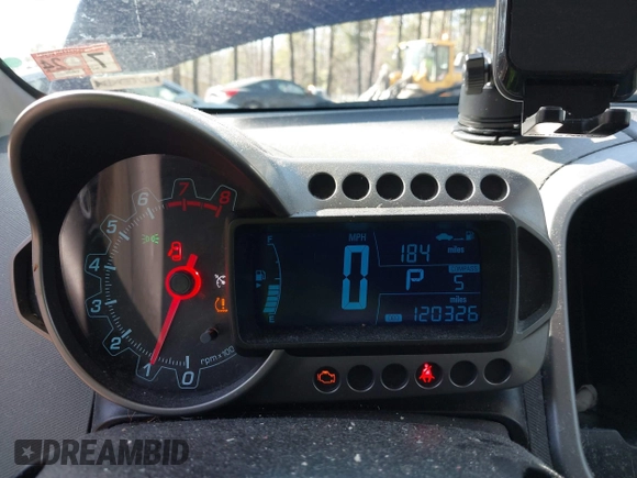 2014 Chevrolet Sonic LT with VIN 1G1JC6SG7E4118564, listed as a IAAI auction lot 41827748 with 120,326 mi miles. Bid and sale history available at carsss.com. Image 7.