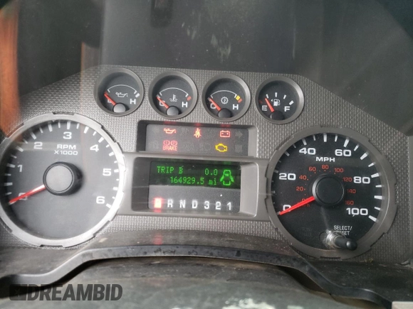 2008 Ford Super Duty F-250 SRW XL with VIN 1FTSX21518EB17725, listed as a Copart auction lot 82667804 with 164,929 mi miles and Salvage Title. Bid and sale history available at carsss.com. Image 9.