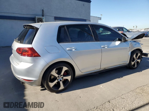 2016 Volkswagen Golf GTI SE w/Performance Pkg with VIN 3VW547AU0GM070641, listed as a Copart auction lot 80025724 with 57,958 mi miles and Salvage Title. Bid and sale history available at carsss.com. Image 3.