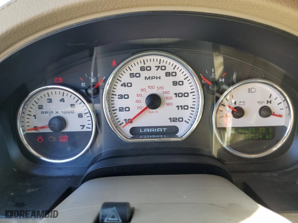 2008 Ford F-150 XLT with VIN 1FTPW14508FB42656, listed as a Copart auction lot 52547545 with 128,134 mi miles and Salvage Title. Bid and sale history available at carsss.com. Image 9.