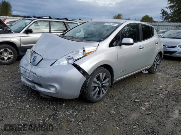 2016 Nissan LEAF S with VIN 1N4BZ0CP7GC304660, listed as a Copart auction lot 69838953 with 57,938 mi miles. Bid and sale history available at carsss.com. Image 1.