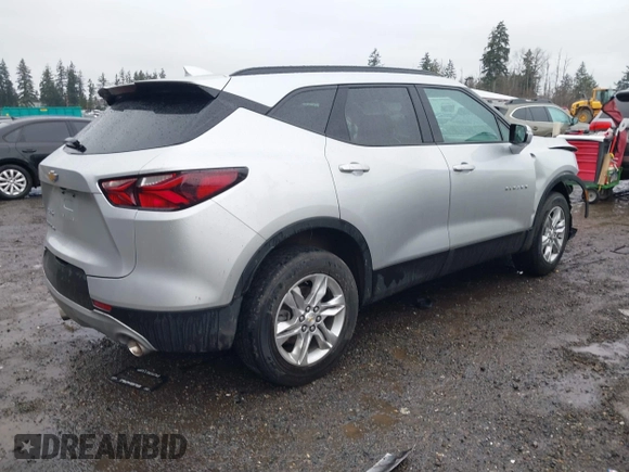 2021 Chevrolet Blazer LT with VIN 3GNKBHR40MS557195, listed as a IAAI auction lot 41597787 with 66,094 mi miles and . Bid and sale history available at DreamBid. Image 4.