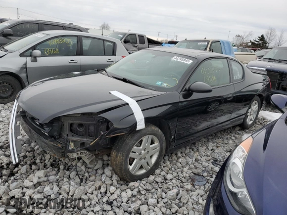 2007 Chevrolet Monte Carlo LT with VIN 2G1WK15N479346463, listed as a Copart auction lot 44295845 with 64,688 mi miles and Salvage title. Bid and sale history available at DreamBid. Image 1.