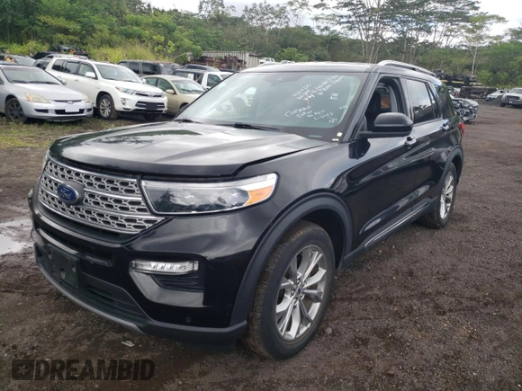 2023 Ford Explorer Limited z VIN 1FMSK7FH1PGA58107, wystawiony jako Copart lot #60168145 z przebiegiem 43 349 mil mil oraz Czysty tytuł • Clean title. Historia ofert i sprzedaży dostępna na DreamBid. Obrazek 1.