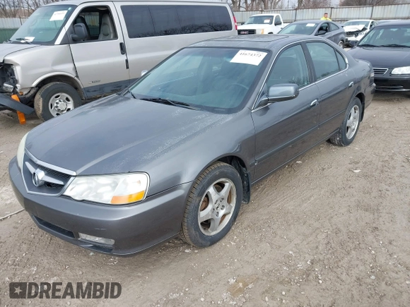 2003 Acura TL with VIN 19UUA56623A008219, listed as a IAAI auction lot 41674372 with 240,371 mi miles. Bid and sale history available at carsss.com. Image 2.