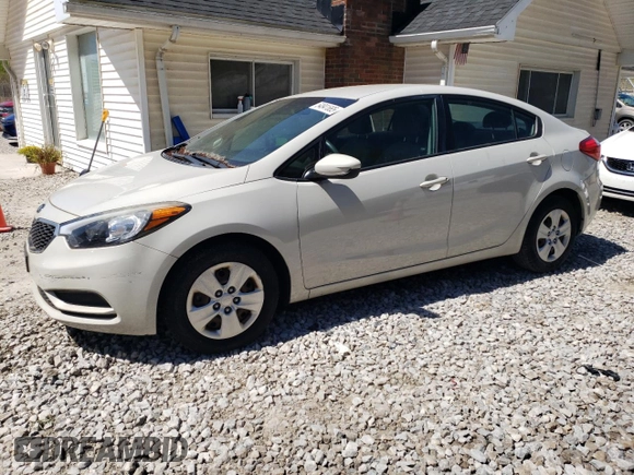2014 Kia Forte LX with VIN KNAFK4A67E5100344, listed as a Copart auction lot 54841665 with 93,099 mi miles and Clean Title. Bid and sale history available at carsss.com. Image 1.