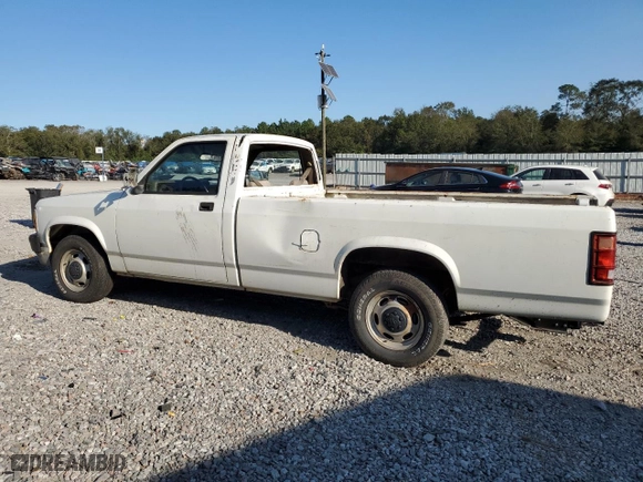 1991 Dodge Dakota "S" with VIN 1B7GL26X0MS316689, listed as a Copart auction lot 75984474 with 189,426 mi miles and Salvage Title. Bid and sale history available at carsss.com. Image 2.