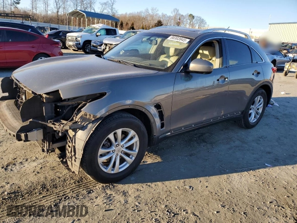 2014 Infiniti QX70 with VIN JN8CS1MU8EM451000, listed as a Copart auction lot 88303945 with 158,966 mi miles and Salvage Title. Bid and sale history available at DreamBid. Image 1.