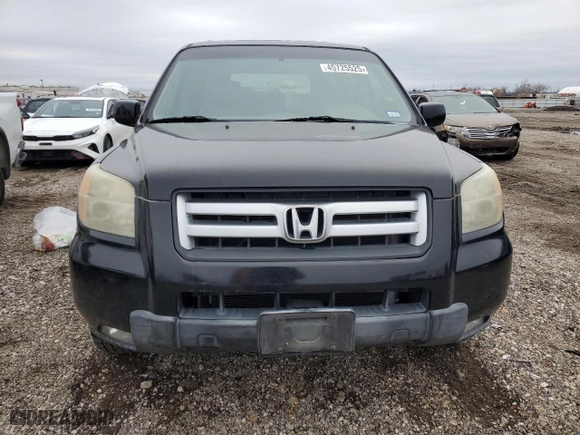 2007 Honda Pilot EX-L with VIN 5FNYF28677B043543, listed as a Copart auction lot 45725525 with 250,759 mi miles and Salvage Title. Bid and sale history available at carsss.com. Image 5.