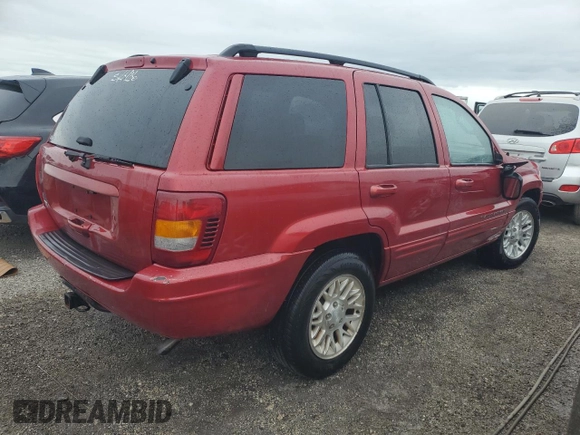 2002 Jeep Grand Cherokee Limited with VIN 1J4GX58S12C166326, listed as a Copart auction lot 76040724 with Not Provided miles and Salvage Title. Bid and sale history available at DreamBid. Image 3.