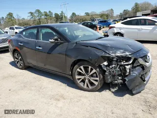 2017 Nissan Maxima SR with VIN 1N4AA6AP6HC416652, listed as a Copart auction lot 48131995 with 52,280 mi miles and Salvage Title. Bid and sale history available at carsss.com. Image 4.
