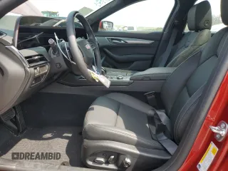2025 Cadillac CT5 Premium Luxury with VIN 1G6DS5RKXS0109892, listed as a Copart auction lot 61814765 with 1,403 mi miles and Salvage title. Bid and sale history available at DreamBid. Image 7.