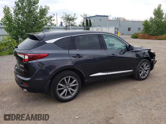 2019 Acura RDX Advance with VIN 5J8TC2H70KL801533, listed as a Copart auction lot 61583965 with 84,586 mi miles and Salvage title. Bid and sale history available at DreamBid. Image 3.