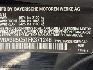 2015 BMW 4 Series 435i xDrive with VIN WBA3R5C51FK371248, listed as a Copart auction lot 54091595 with 72,949 mi miles and Clean Title. Bid and sale history available at carsss.com. Image 10.