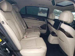 2018 Genesis G90 Ultimate with VIN KMHG54JH6JU040553, listed as a Copart auction lot 50723175 with 86,334 mi miles and Salvage Title. Bid and sale history available at carsss.com. Image 10.