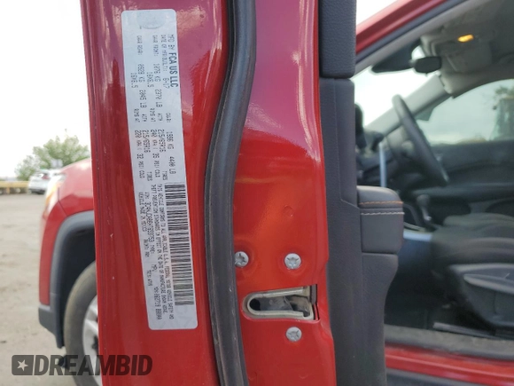 2017 Jeep Compass Sport с VIN 3C4NJCAB6HT659753, выставлен на аукционе Copart как лот 56178755 с пробегом 81 619 миль миль и Списание • Salvage title. История ставок и продаж доступна на DreamBid. Изображение 13.