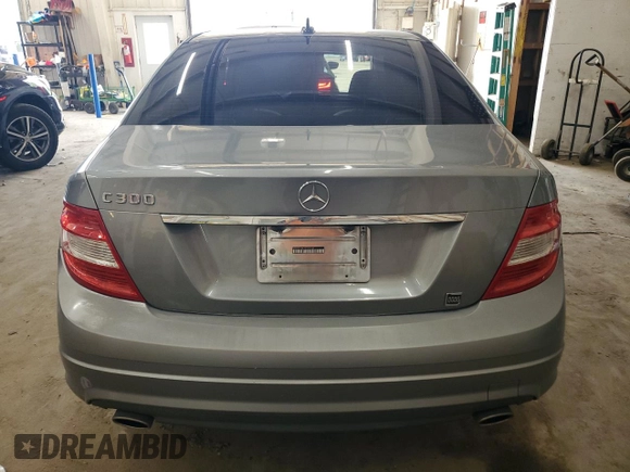 2009 Mercedes-Benz C 300 Sport with VIN WDDGF54X19F210169, listed as a Copart auction lot 61341655 with 190,275 mi miles and Salvage title. Bid and sale history available at DreamBid. Image 6.