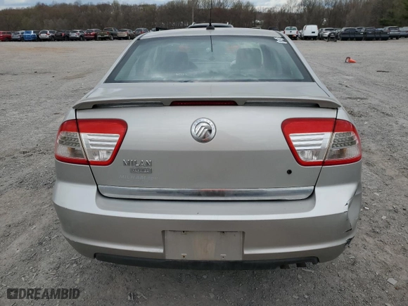 2007 Mercury Milan Premier with VIN 3MEHM08Z77R608164, listed as a Copart auction lot 51136515 with 208,136 mi miles and Salvage Title. Bid and sale history available at carsss.com. Image 6.