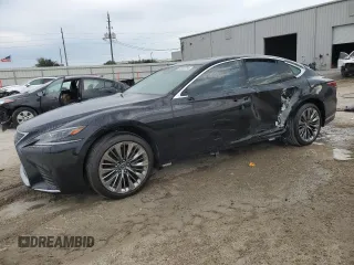 2018 Lexus LS with VIN JTHB51FF3J5005014, listed as a Copart auction lot 82812284 with 51,735 mi miles and Salvage Title. Bid and sale history available at carsss.com. Image 1.